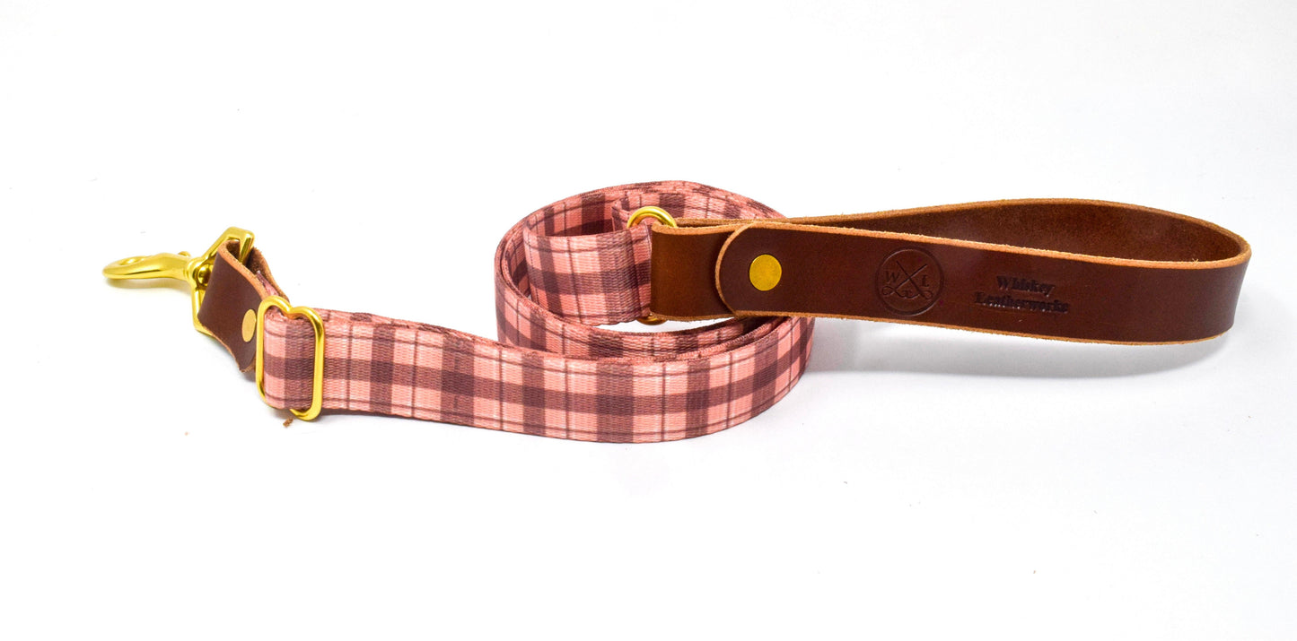 Wholesale - The Whiskey Tartan Dog Leashes - Whiskey Leatherworks