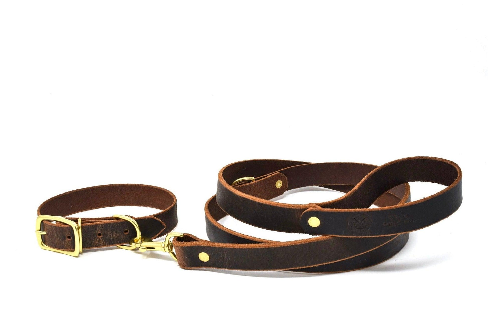 Full Leather Dog Bundle - Whiskey Leatherworks