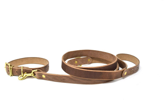 Full Leather Dog Bundle - Whiskey Leatherworks