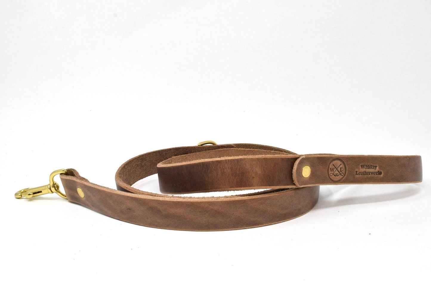 Full Leather Dog Leash - Whiskey Leatherworks