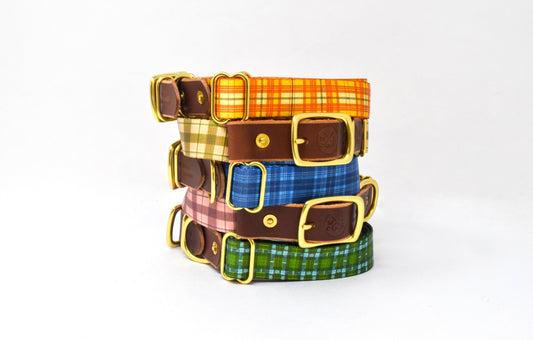 Wholesale - The Tartan Dog Collars - Whiskey Leatherworks
