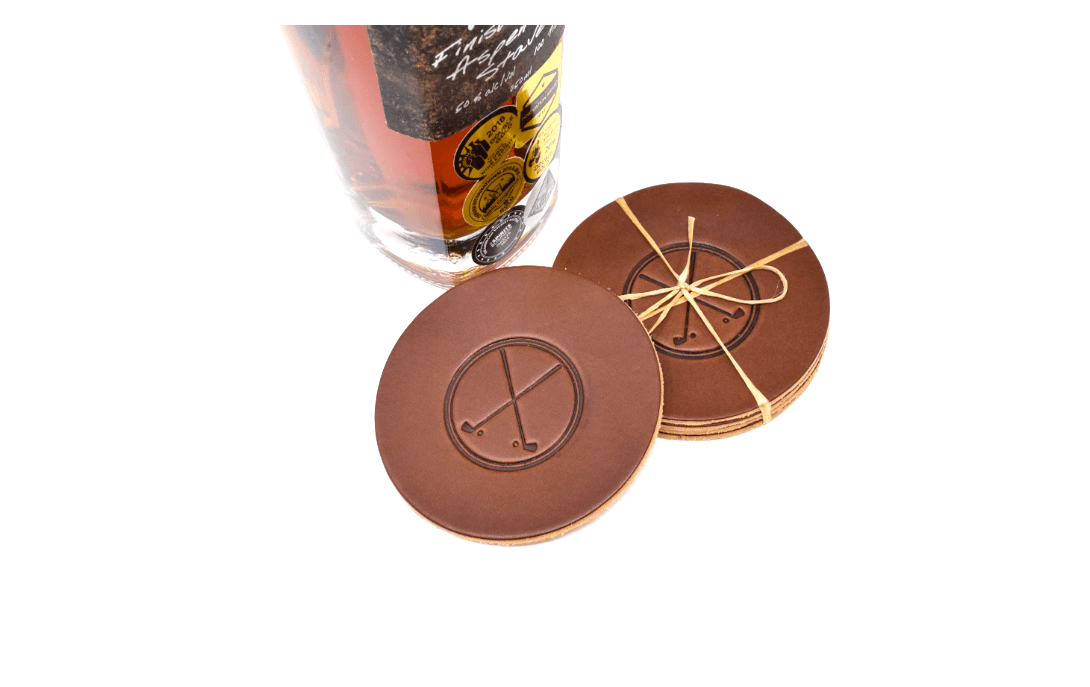 Leather Coaster Sets - Whiskey Leatherworks