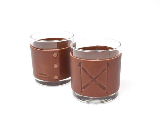 The Rocks Glass- Set of Two - Whiskey Leatherworks