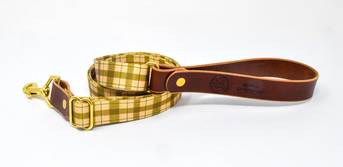 Wholesale - The Whiskey Tartan Dog Leashes - Whiskey Leatherworks