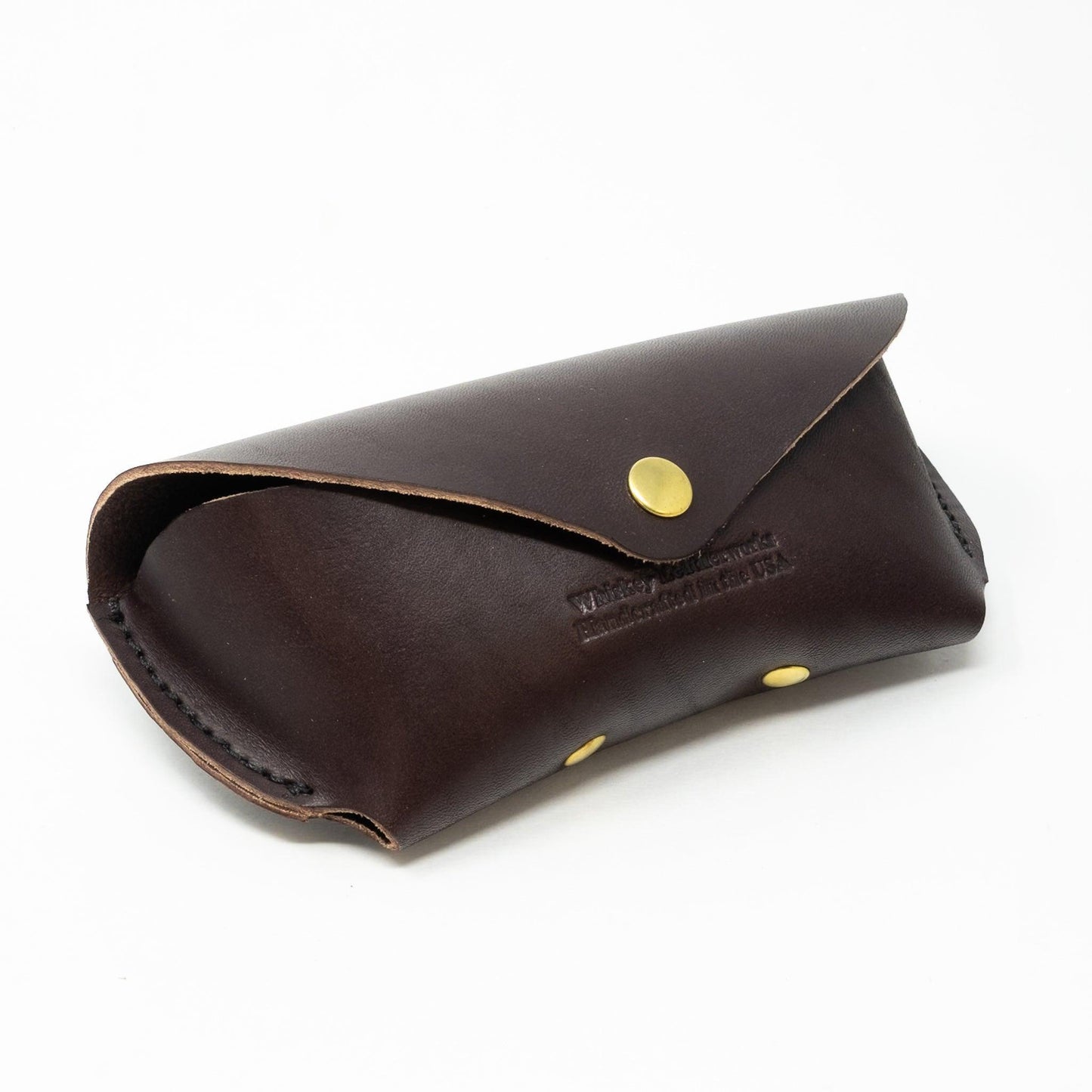 VIP Lounge - Whiskey Eyewear Case with Complimentary Monogram - Whiskey Leatherworks