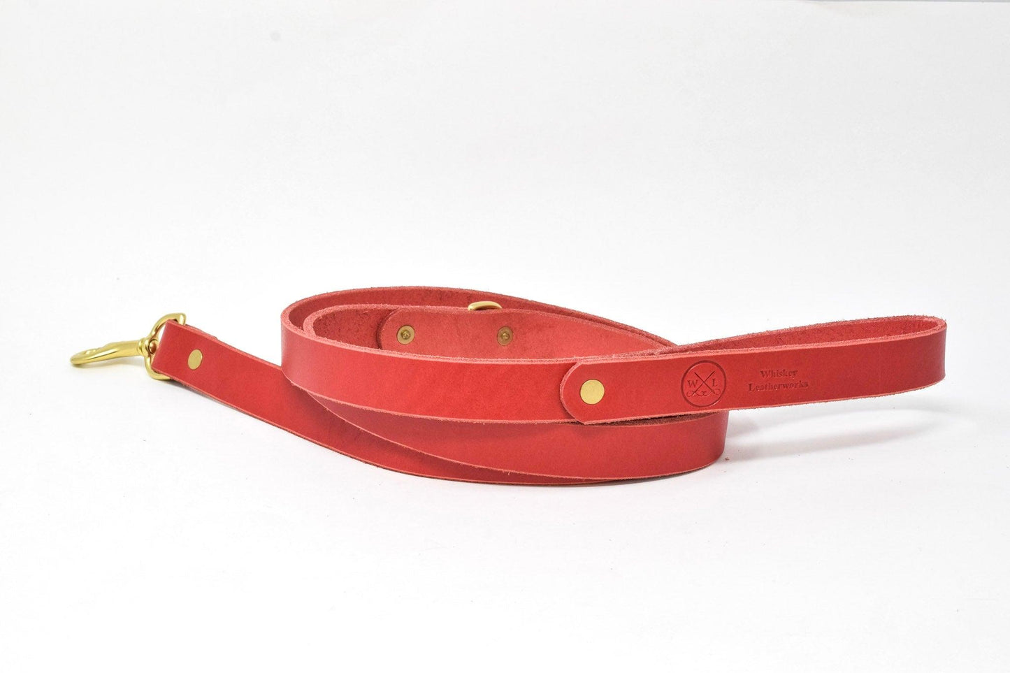 Full Leather Dog Leash - Whiskey Leatherworks