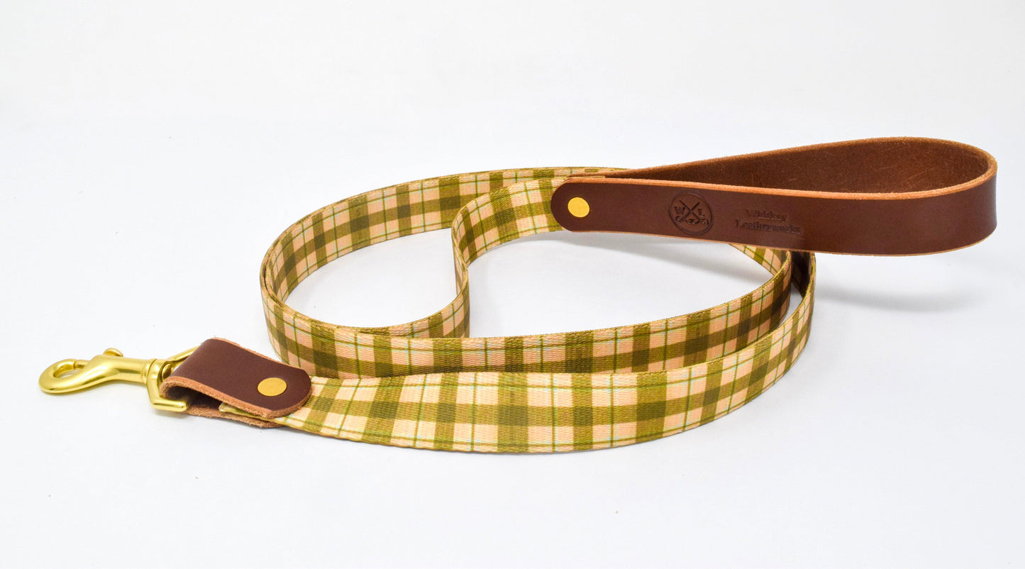 Wholesale - The Whiskey Tartan Dog Leashes - Whiskey Leatherworks