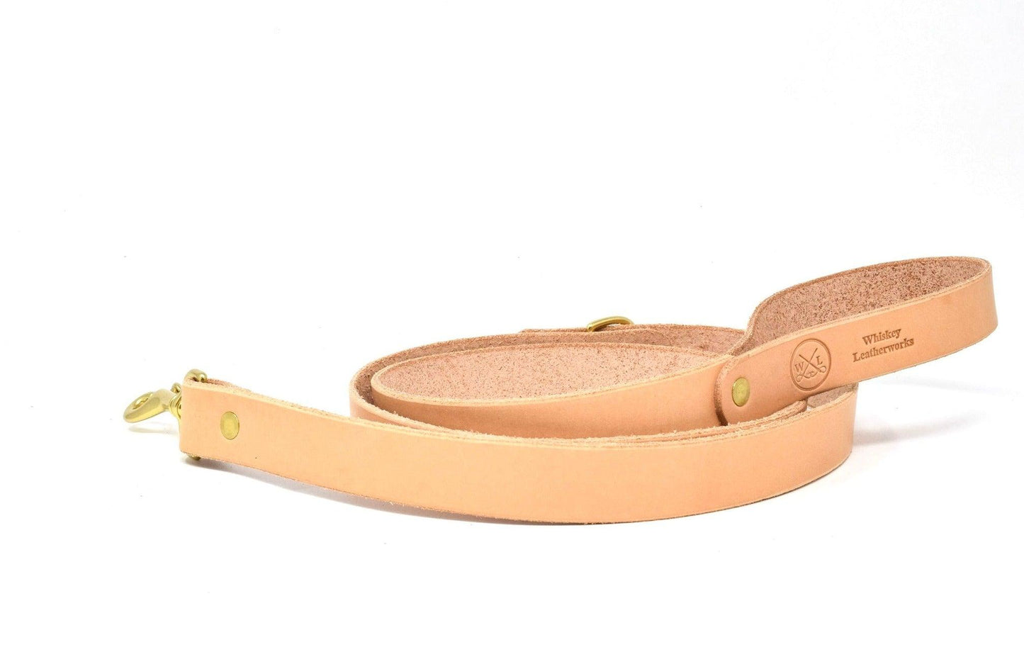 Full Leather Dog Leash - Whiskey Leatherworks