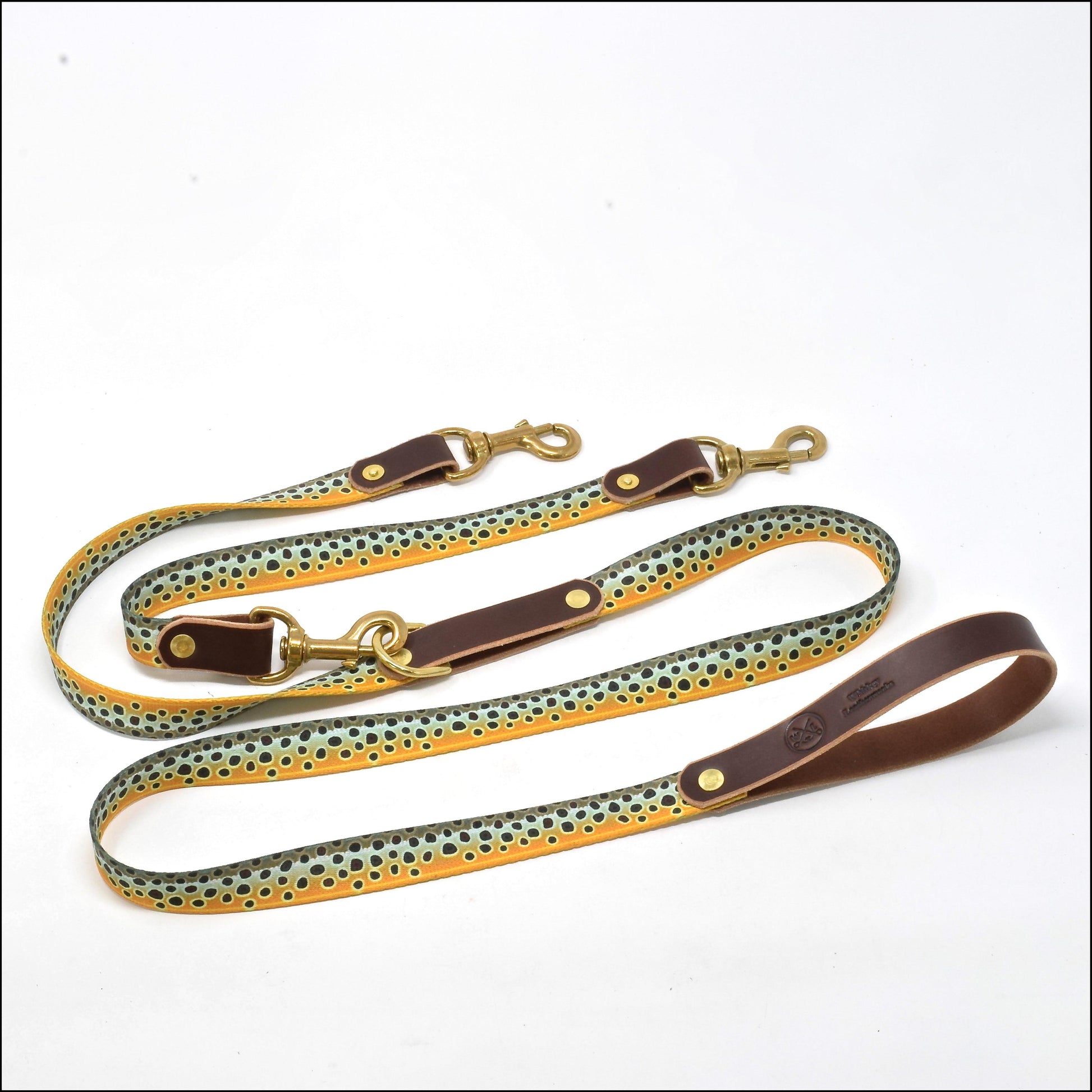 The Whiskey Double Dog Leash - Whiskey Leatherworks