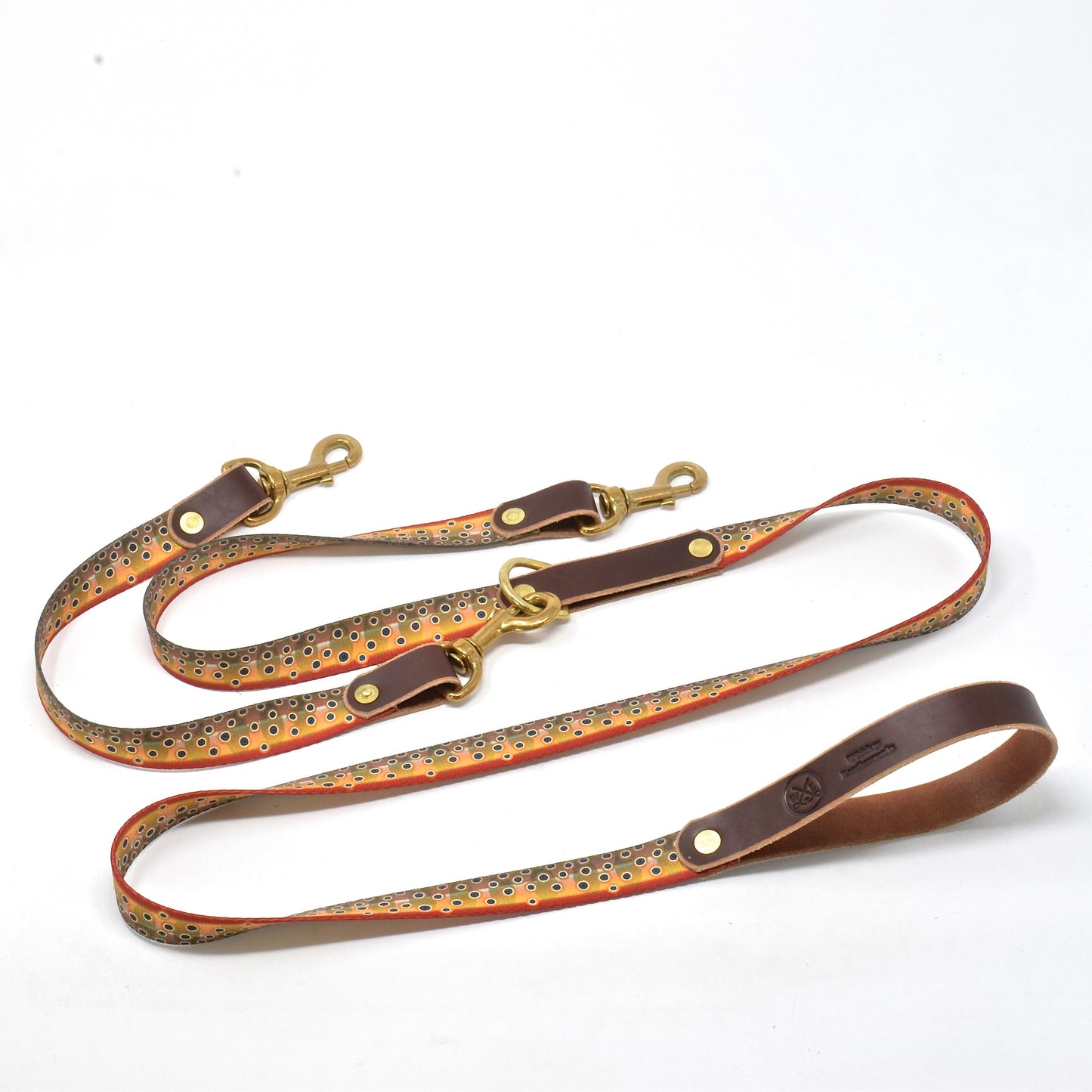 The Whiskey Double Dog Leash - Whiskey Leatherworks