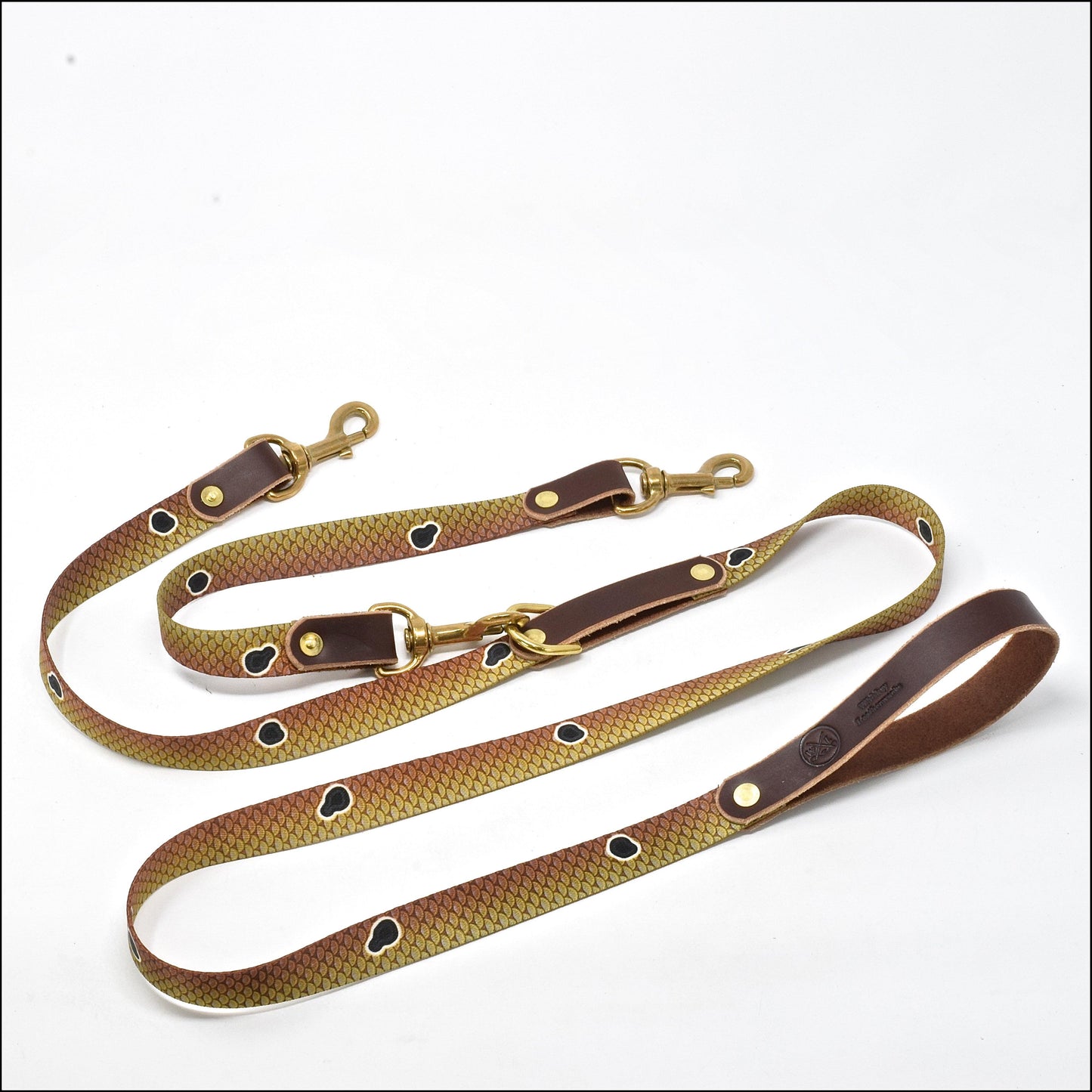 The Whiskey Double Dog Leash - Whiskey Leatherworks
