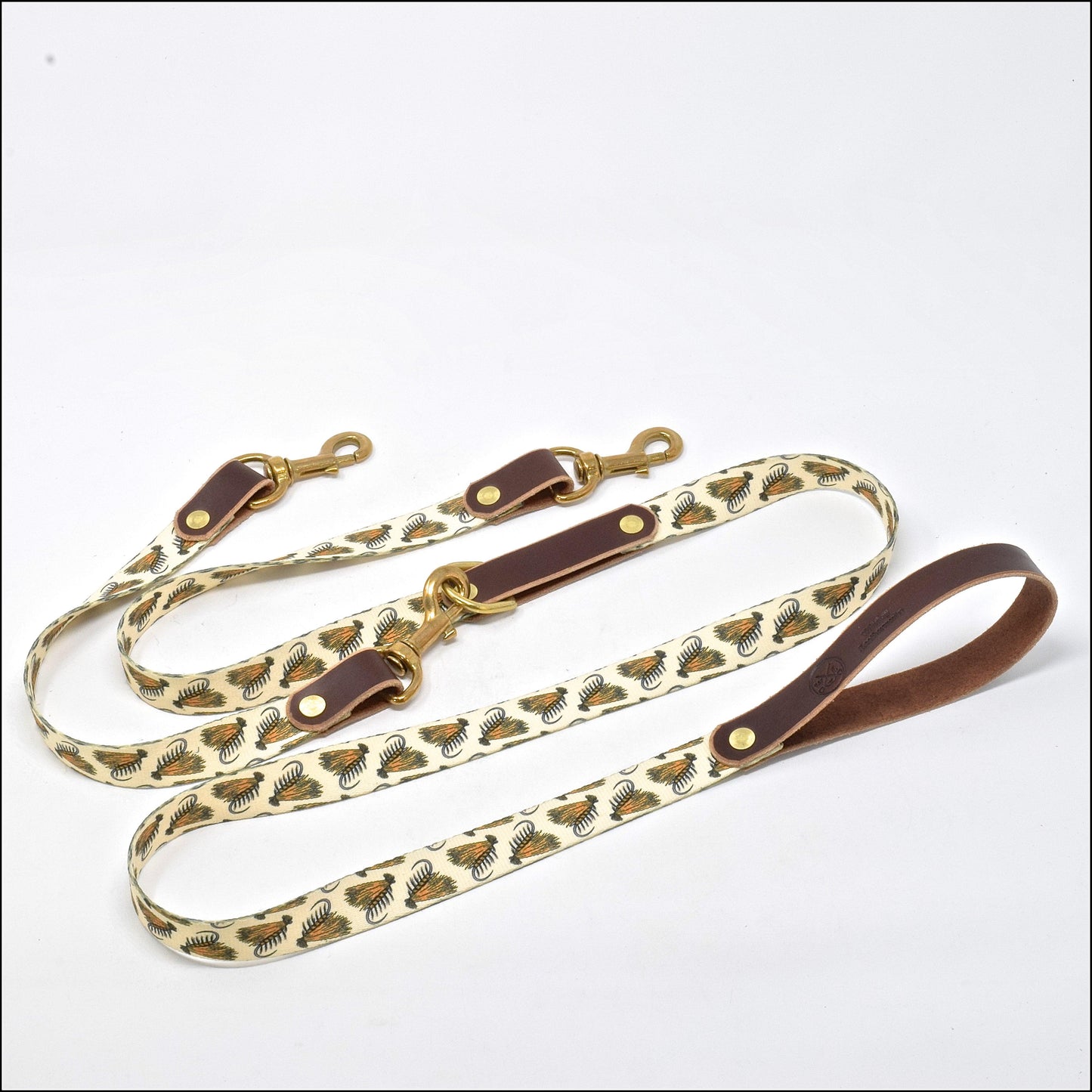 The Whiskey Double Dog Leash - Whiskey Leatherworks
