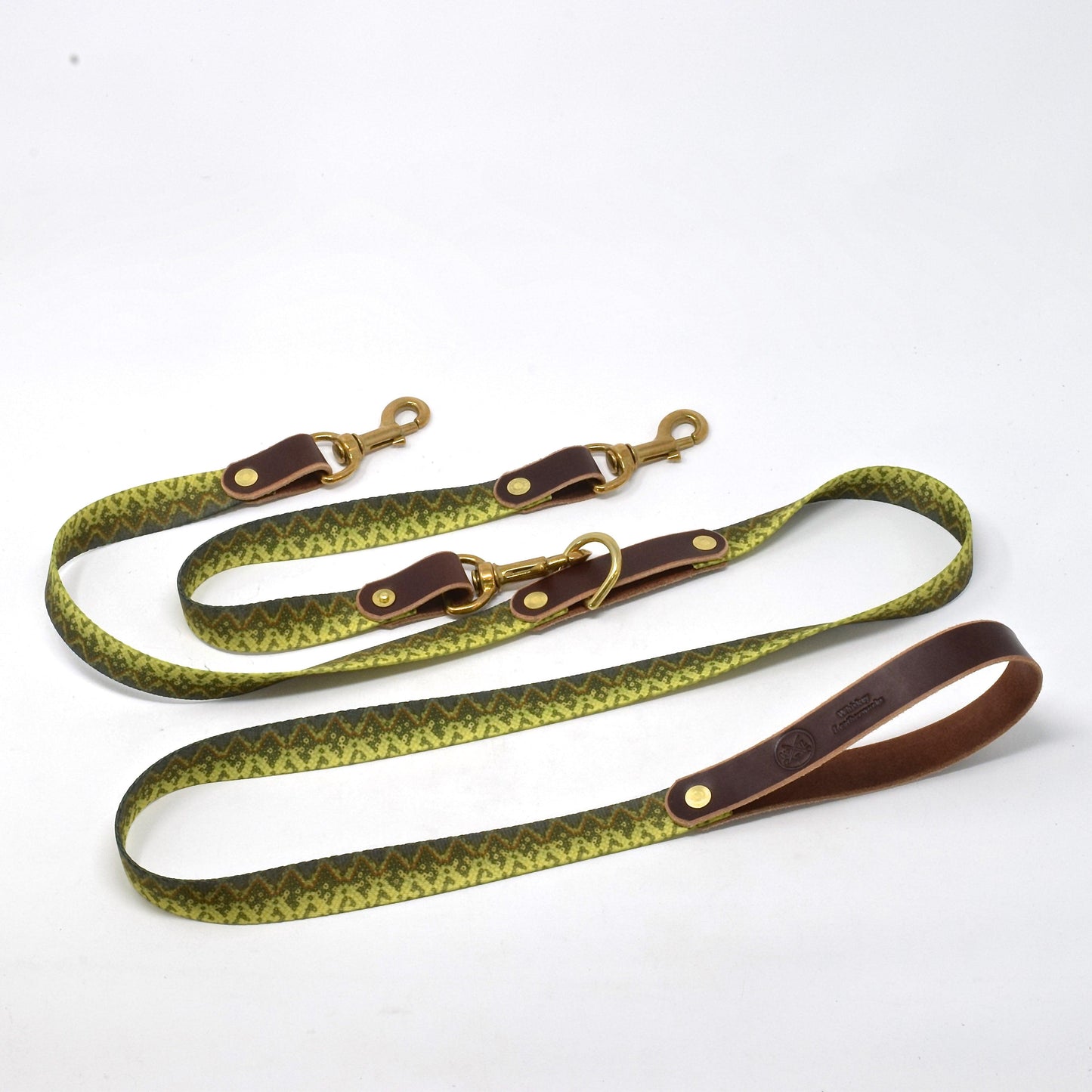 The Whiskey Double Dog Leash - Whiskey Leatherworks