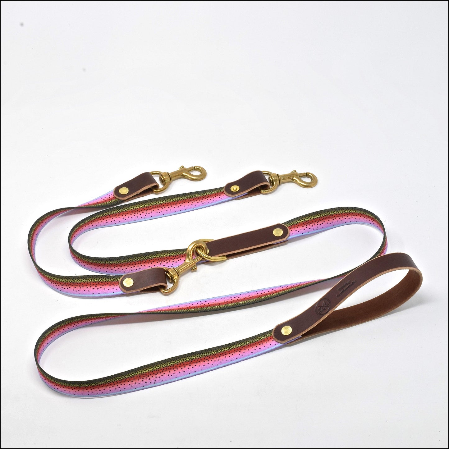 The Whiskey Double Dog Leash - Whiskey Leatherworks