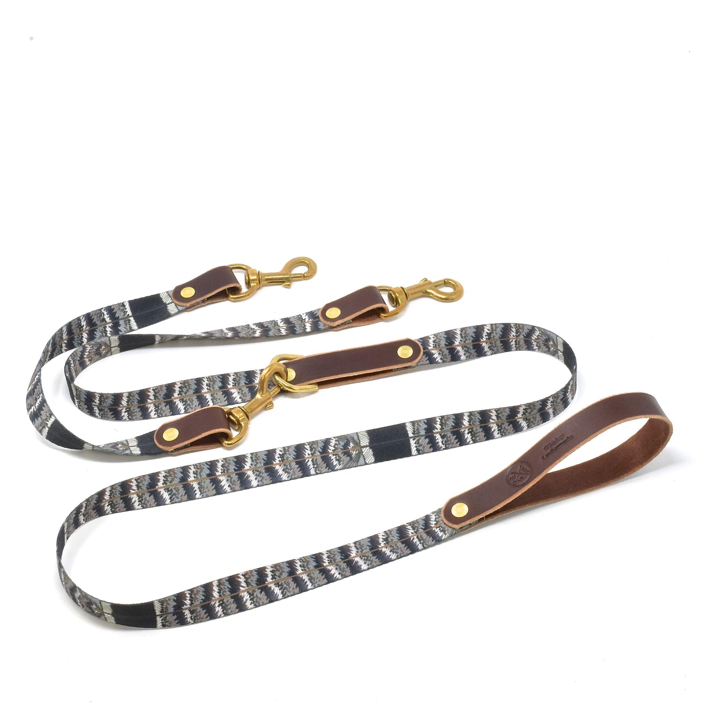 The Whiskey Double Dog Leash - Whiskey Leatherworks