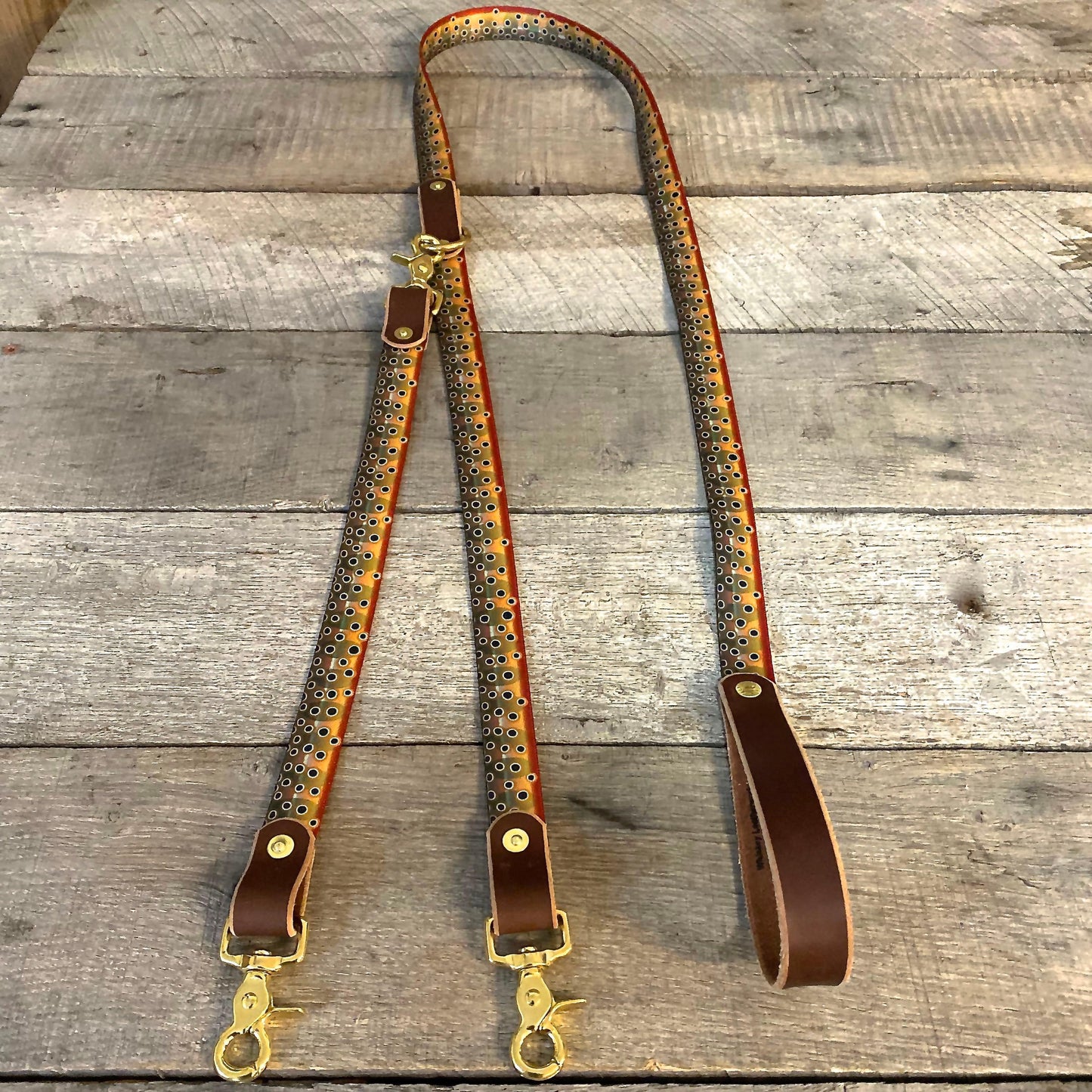 The Whiskey Double Dog Leash - Whiskey Leatherworks