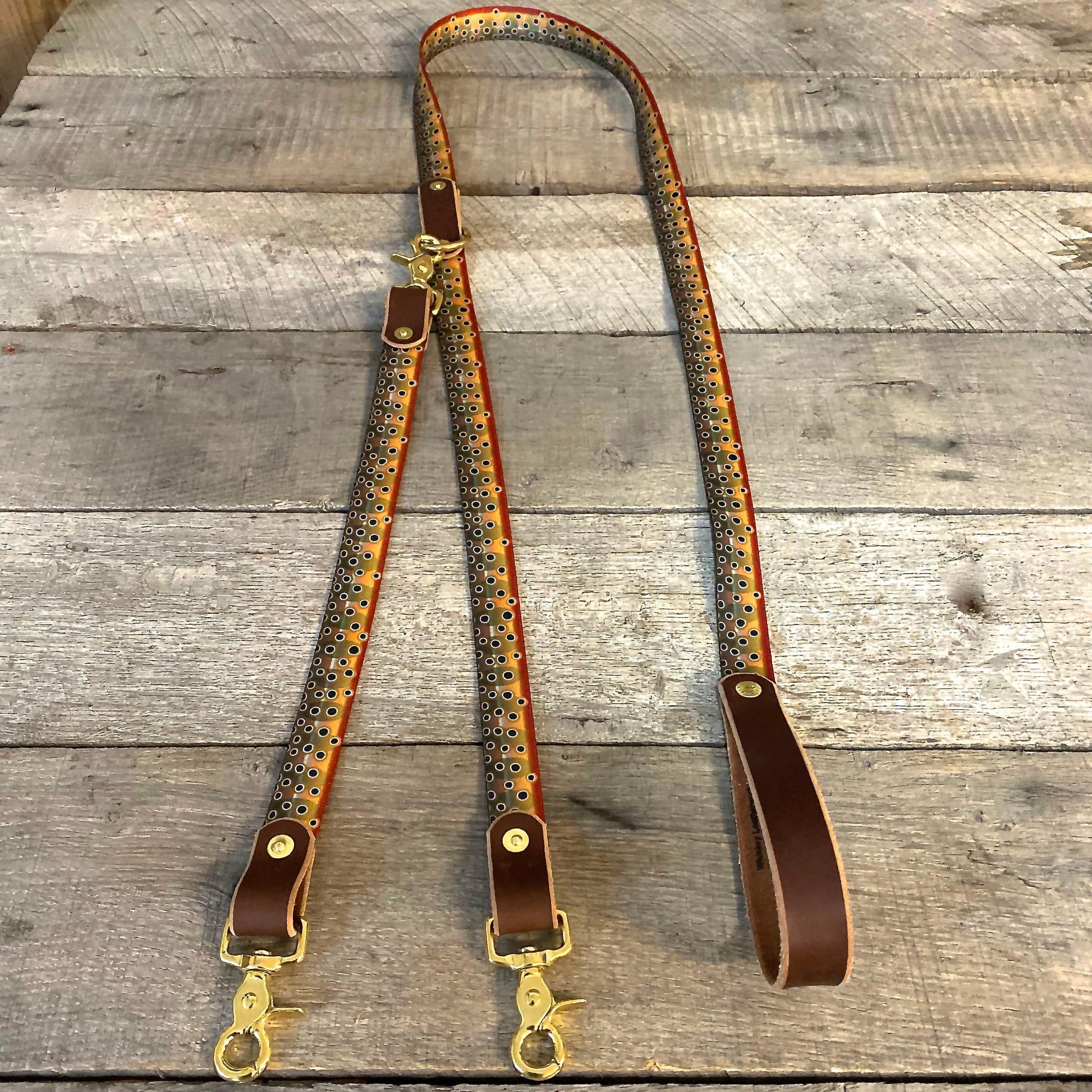 The Whiskey Double Dog Leash - Whiskey Leatherworks