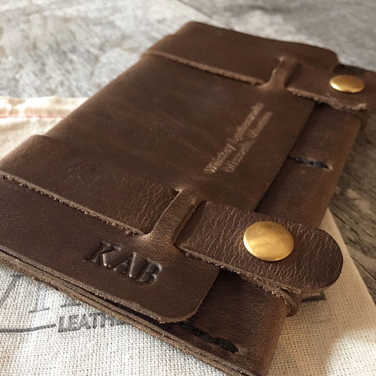 Monogramming - Whiskey Leatherworks