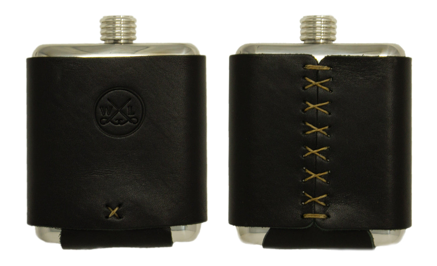 The Stillwater Stainless Flask - Whiskey Leatherworks