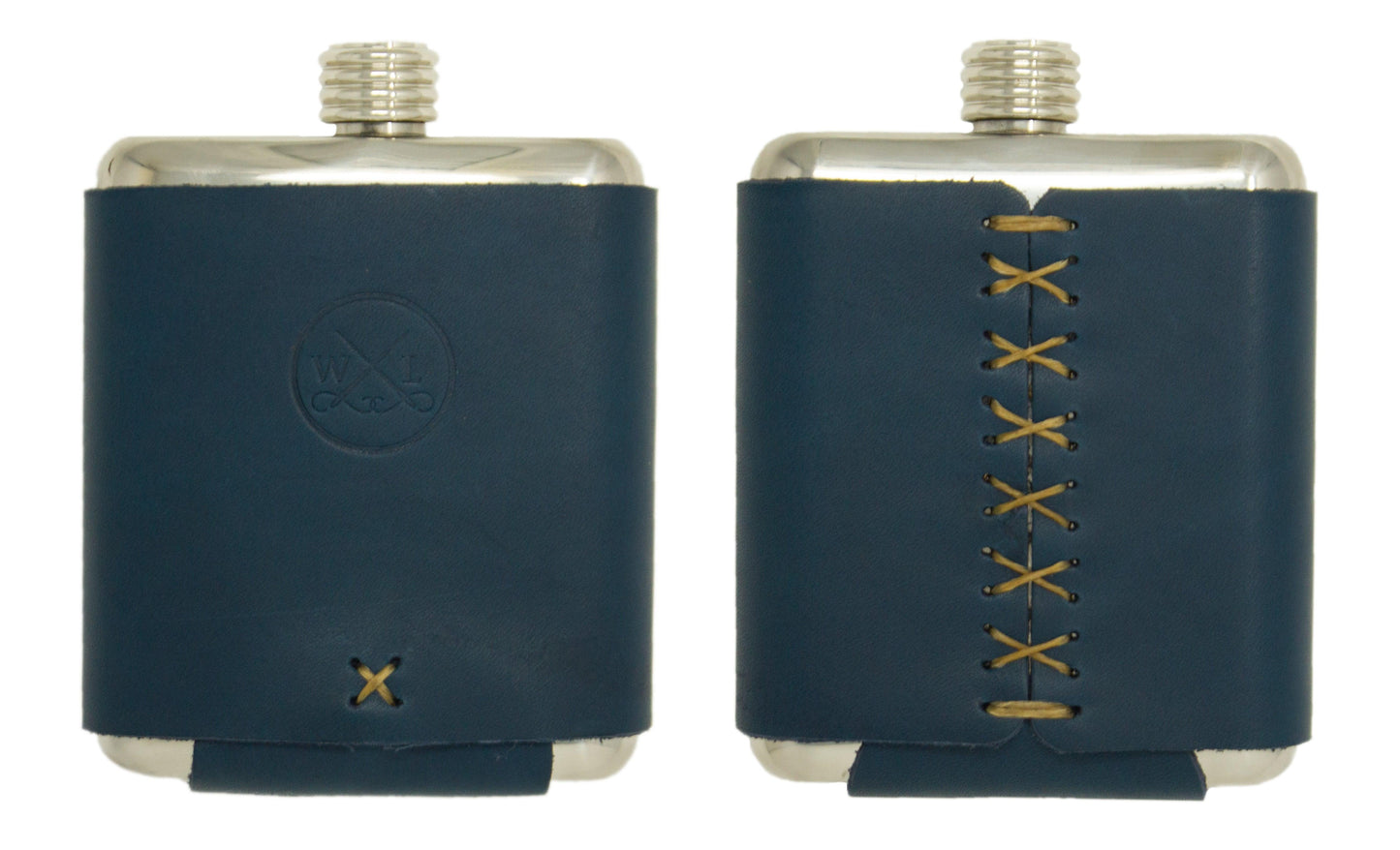 The Stillwater Stainless Flask - Whiskey Leatherworks