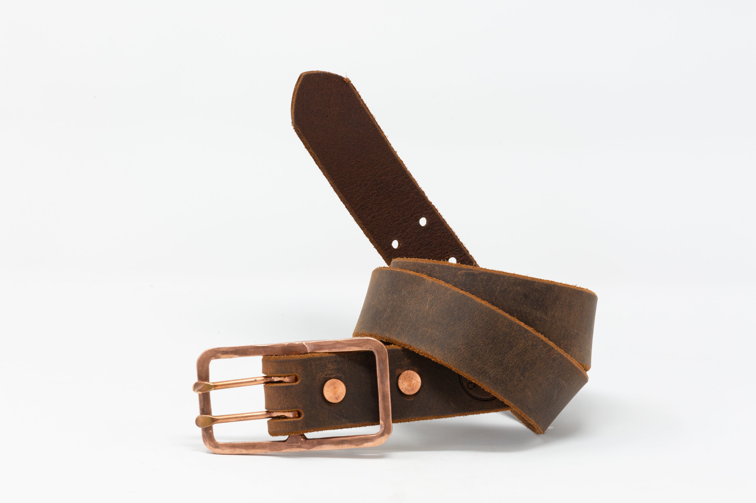 Double Tongue Copper Buckle Belts – Whiskey Leatherworks