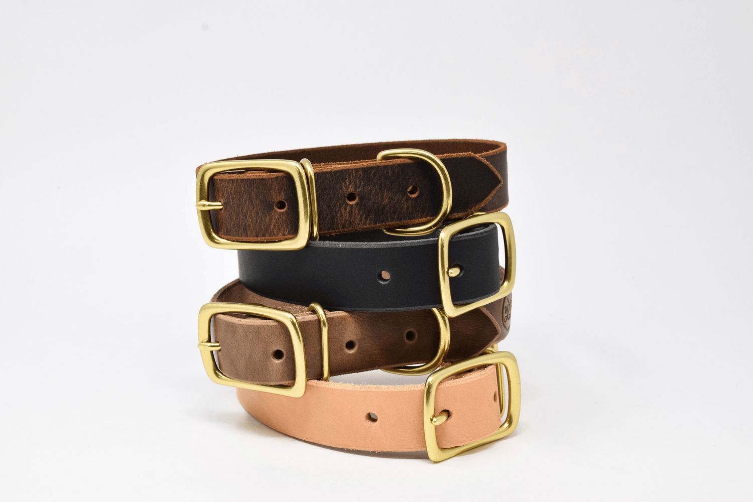 Full Leather Collars & Leashes - Whiskey Leatherworks