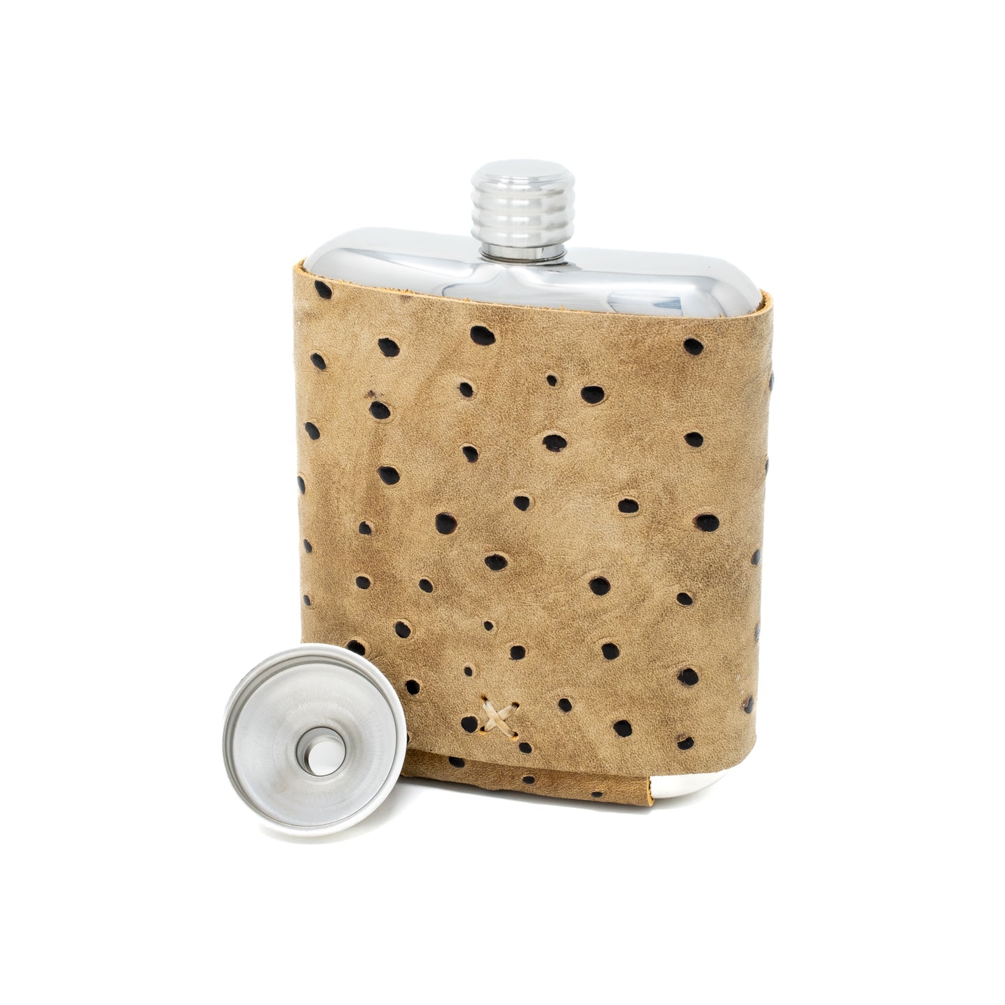 Ostrich Embossed Flasks