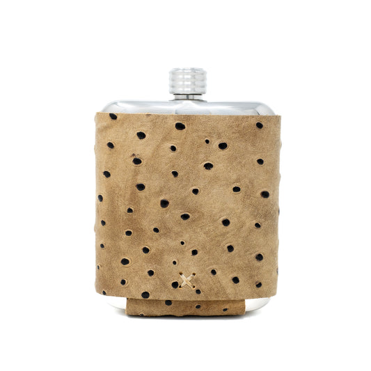 Ostrich Embossed Flasks