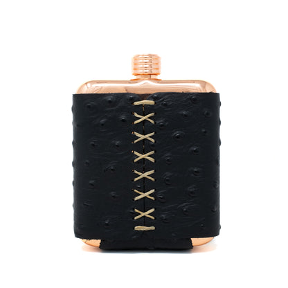 Ostrich Embossed Flasks