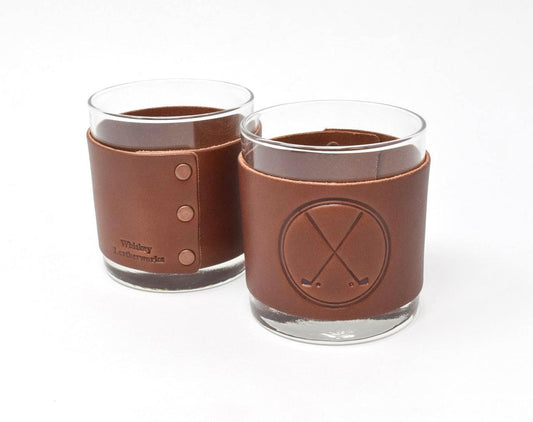 The Rocks Glass- Set of Two - Whiskey Leatherworks