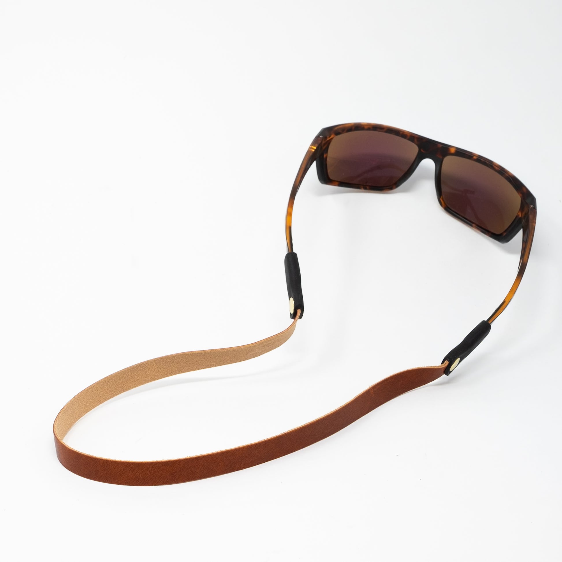 VIP Lounge - Leather Eyewear Retainer with Complimentary Monogram - Whiskey Leatherworks