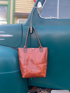 English Tan Dublin Full Leather Tote