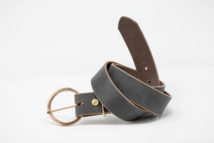 Circle Rustic Bronze Buckle Belts