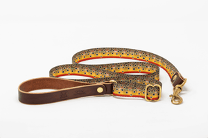 Adjustable Length Fish Print Dog Leashes