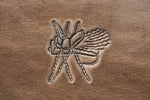 Fly-Stamped Leather Coaster Set